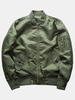 Blouson aviateur à col montant avec fermeture à glissière avant pour homme
