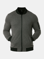 Blouson aviateur à fermeture à glissière pour homme