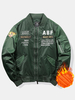 Blouson aviateur à glissière imperméable à plusieurs poches pour hommes