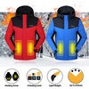 Blouson chauffant électrique unisexe manteau dhiver de moto à capuchon de camping en plein air thermique