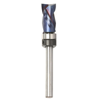 Blue Nano Coated High-End Milling Cutter Hard Alloy Extended Shaft Versatile Woodworking Tool Superior Precision Sturdy
