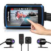 Blueskysea DV988 caméra de tableau de bord de moto GPS caméra WiFi avec écran tactile double 1080P lentille enregistreme