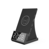 Bluetooth 5.0 horloge sans fil de chargement Dock Stand Fm Radio haut-parleur Bluetooth USB chargeur rapide LED réveil p