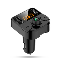 Bluetooth 5.0 Transmetteur FM de voiture Lecteur MP3 sans fil Dual USB QC 3.0 12V-24V