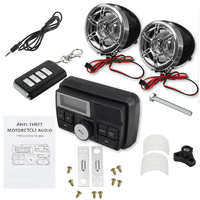Bluetooth Audio FM Radio MP3 Haut-Parleur Stéréo Système de Son Moto Vélo ATV UTV