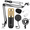 BM800 Pro Kit de microphone à condensateur Support de bras de ciseaux à flèche de suspension de studio avec fliter