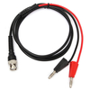 BNC Q9 à la double fiche banane 4mm empilable avec le test de prise fils du câble sonde 120cm
