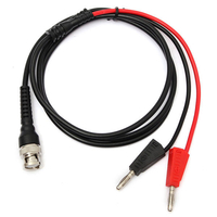 BNC Q9 à la double fiche banane 4mm empilable avec le test de prise fils du câble sonde 120cm