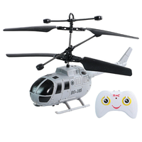 BO-105 Simulation Black Wing Helicopter Induction Fighter Suspension Light Charging Drop-resistant Induction Remote Cont