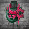 Boas et foulards Vintage Floral Elegant pour femmes