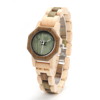 BOBO BIRD M25 Montre-bracelet en bois à la mode légère Montre à quartz à petit cadran