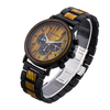 BOBO BIRD Men Metal and Wood Case Auto Date Male Sport Fashion Quartz Watch