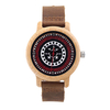 BOBO BIRD C-J19 Montre-bracelet en bois de style rétro montres bracelet en cuir dames