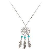 Bohemian Tassel Plume aile longue chaîne collier