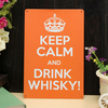Boire du whisky tôle de dessin de peinture métallique étain mur de pub signe l