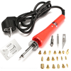 Bois 220v 30w brûlant 21 pièces Outils de Soudure mis en pyrogravure kit laiton avec des conseils