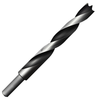 Bois 3-12mm en acier à haute teneur en carbone tige droite torsion trois forets à pointe Brad bois poinçon forage bois o