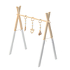 Bois bébé stand jouer jouet pépinière amusant suspendus jouets mobile bois rack activité gymnase