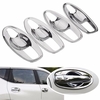 Bol de poignée de porte de voiture couvre inserts garniture chromée pour nissan rogue 2014 2015 2016