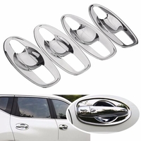 Bol de poignée de porte de voiture couvre inserts garniture chromée pour nissan rogue 2014 2015 2016
