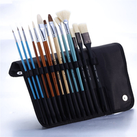 Bolingkai 14 pièces ensemble de stylo de peinture à lhuile ensemble de pinceaux de peinture multifonction dessin cr