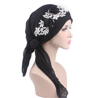 Bonnet à fleurs en coton pour femmes