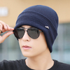 Bonnet ajustable tricoté solide hiver pour hommes