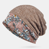 Bonnet écharpe en dentelle imprimée à couture double Bonnet turban
