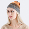 Bonnet écharpe tricotée à la mode féminine