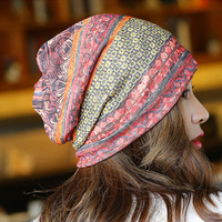 Bonnet chimio respirant Cap de confinement imprimé Turban Outdoor Cap Beanie