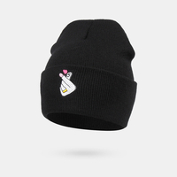 Bonnet coeur unisexe en laine Bonnet Turban