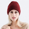 Bonnet creux pour femme avec bonnet décharpe à double usage
