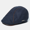 Bonnet en tricot pour homme rembourré béret chaud casquettes décontractées à visière extérieure chapeau avant