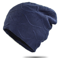 Bonnet hiver double couche Plus en tricot velours