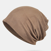 Bonnet mince bonnet de couleur unie maille respirante écharpe HairBand multifonctionnel