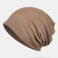 Bonnet mince bonnet de couleur unie maille respirante écharpe HairBand multifonctionnel