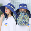 Bonnet pare-soleil avec protection du visage et châle
