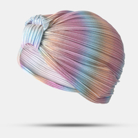 Bonnet plissé femme bonnet couleur turban simple