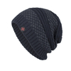 Bonnet Skullies Solid Mens Mens Plus Velvet Warm Outdoor Chapeaux Décontractés