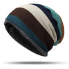 Bonnet tricoté à rayures pour hommes