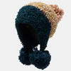 Bonnet tricoté chaud élégant pour femmes Accessoire Pompons Hat