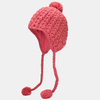 Bonnet tricoté chaud pour femmes,  couleur unie,  petites casquettes