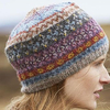 Bonnet tricoté décontracté à blocs de couleurs pour femmes