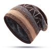 Bonnet tricoté en spirale vintage chaud dhiver