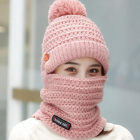 Bonnet tricoté épais pour femmes,  hiver chaud