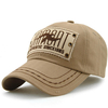 Bonnet unisexe en coton vintage brodé réglable Golf Chapeau snapback pour hommes femmes