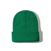 Bonnet unisexe en laine tricotée de couleur unie