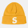 Bonnet unisexe en peluche S-lettre brodé Hip-Hop chaud sans bord bonnet bonnet tricoté