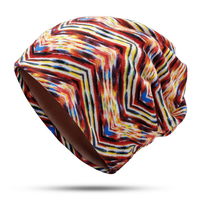 Bonnetbicolorebicoloreencotonavec écharpe