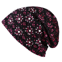 Bonnetfemmeencotonavecstrass